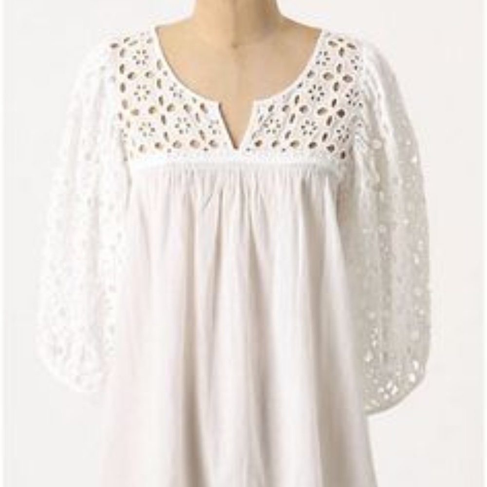 Anthropologie Immense Eyelet top